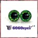 1 Pair Green Confetti Eyes
